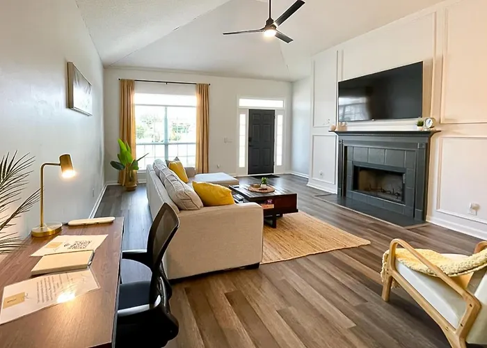 Haustierfreundliches Villa Boho Chic Retreat Savannah